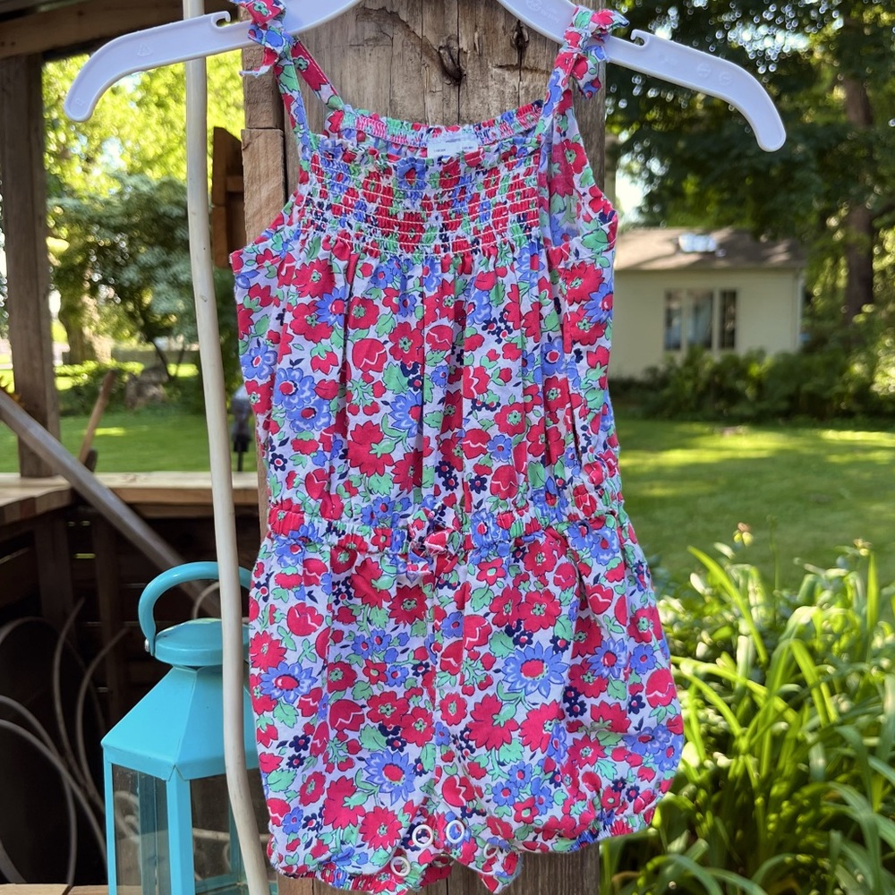 Carter’s Floral Poppy Romper 3 months
